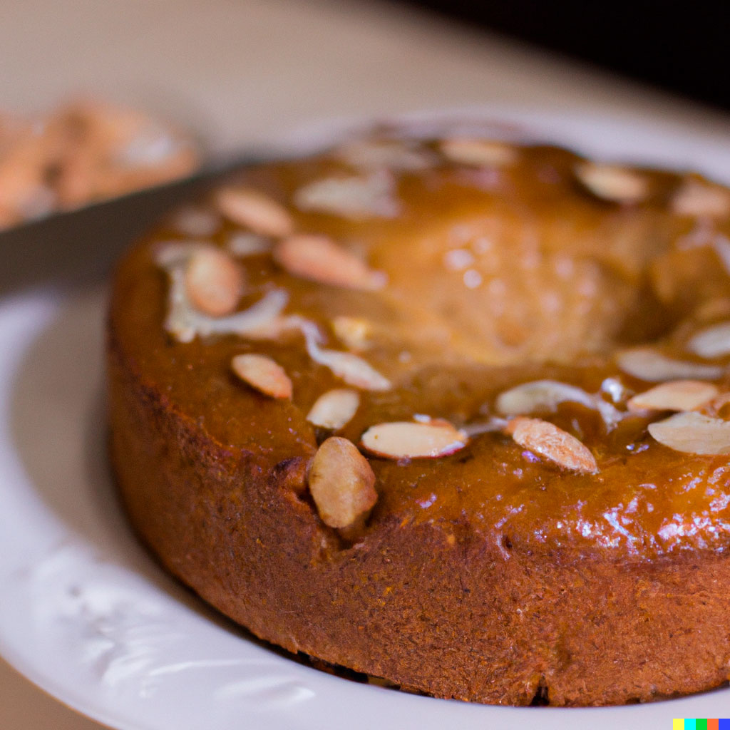 bizcocho con almendras